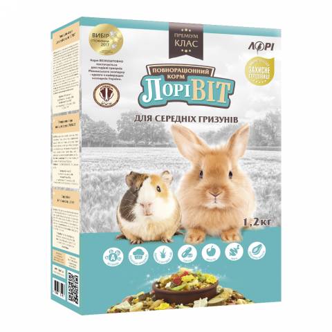 Лоривит для средних грызунов 1,2кг